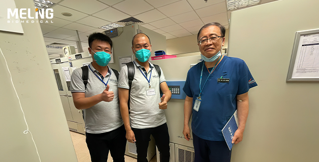 تعمل مجمدات ميلينج الطبية الحيوية بشكل جيد في مستشفى سنغافورة
